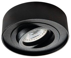 KANLUX Stropné vstavané reflektory MINI RORT, 98 mm, okrúhle, čierne