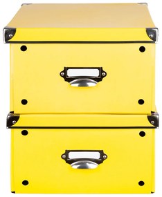 MELINERA® Úložný maxi box, 2 kusy (žltá), žltá (100300228)