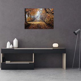 Sklenený obraz - Duch lesa (70x50 cm)