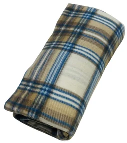 Deka Fleece hnedá karo 150x200cm TiaHome