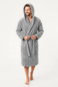 Froté župan ROBIN sivý Veľkosť: L/XL