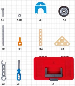 Mladý vynálezca - Zostav si svoju motorku - 37 ks