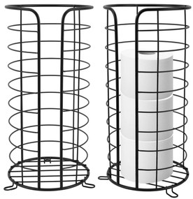 Stojan na toaletní papír ROLAND černý 37 cm