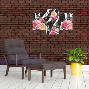 Obraz rozkvitnutých ruží (90x60 cm)