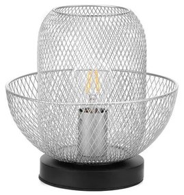 ONLI - Stolná lampa ZAIR 1xE27/22W/230V čierna/strieborná