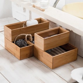 Bambusový organizér Compactor Woody, 30 × 15 × 6,35 cm