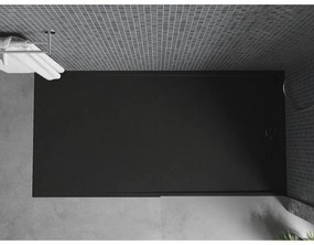Mexen Amon, SMC obdĺžniková sprchová vanička 150 x 80 cm, čierna, 4F708015