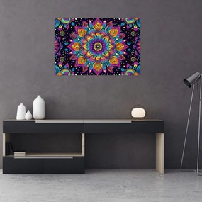 Obraz - Kaleidoskopická mandala (90x60 cm)