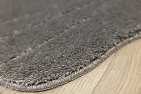Kúpeľňový koberček Shell sivý