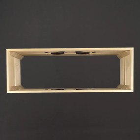 AMADEA Drevený obal na kvetináč s vtáčikmi, 62x21,5x17cm, český výrobok