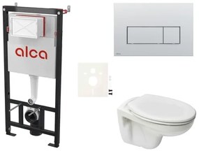 Cenově zvýhodněný závěsný WC set Alca do lehkých stěn / předstěnová + WC S-Line S-line Pro SIKOASP9, 1 ks