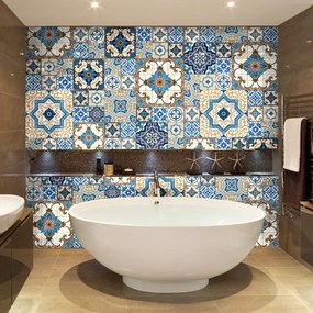 Sada 60 dekoratívnych samolepiek na stenu Ambiance Toundra, 15 × 15 cm