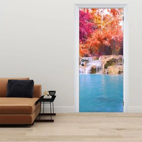 Fototapeta na dvere - Tyrkysová lagúna (95x205cm)