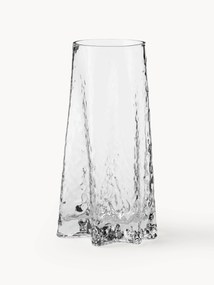 Ručne fúkaná sklenená váza so štruktúrovaným povrchom Gry, V 30 cm