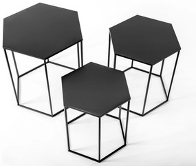 Dekorstudio 3-dielny Set kovových stolíkov Diamond
