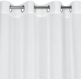 ZÁCLONA NA KRÚŽKOCH MARGO 140X250 CM BIELA