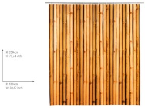 Oranžový sprchový záves Wenko Babusa