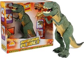 LEAN Toys Batéria Tyranosaurus Dinosaurus Zelené prechádzky