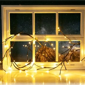 Aigostar - LED Solárna reťaz 72xLED/4m IP65 300 mAh teplá biela konáre stromov