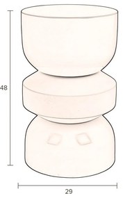 Okrúhly odkladací stolík ø 29 cm Apollo – Dutchbone