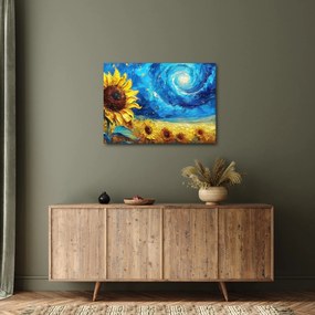 Obraz - Maľba slnečníc (70x50 cm)
