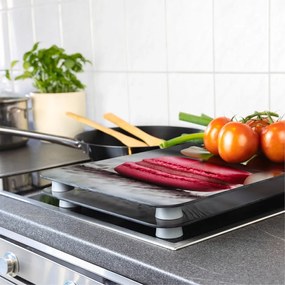 Sada 2 sklenených krytov na sporák Wenko Macarons