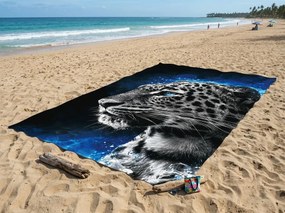 Rýchloschnúca XXL plážová osuška LEORIX farebná 150 x 210 cm, 100% mikrovlákno