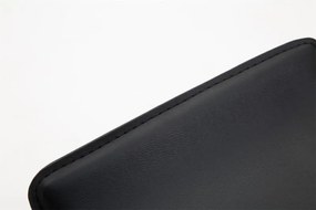 Barová stolička Dyn V2 - podnož chróm - Čierna