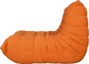 Dizajnové kreslo Nua zamat oranžové