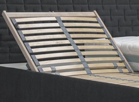 Posteľ Rita 180x200 cm, antracitová látka