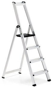 Skladací hliníkový rebrík UPWARD, 4 priečky, výška 880 mm