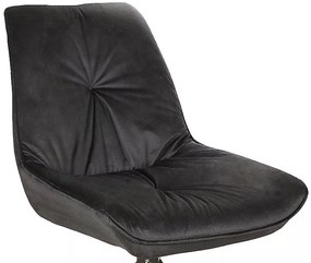 Otočná jídelní židle Boogie I Velvet černá