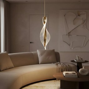 Toolight Toolight, LED závesné svietidlo, 5W, 4000K, 4500lm, G120-CP, zlatá, OSW-02600