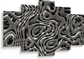 Obraz - Metalická abystrakcia (150x105 cm)
