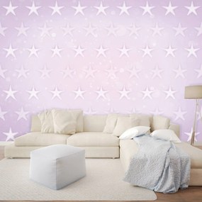 Fototapeta - Hviezdy na ružovom pozadí (152,5x104 cm)