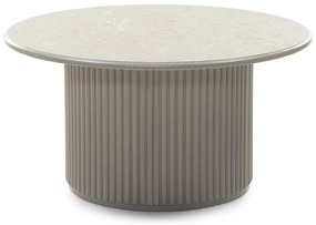 Konferenční stolek Livorna 80 cm šedý/mramor