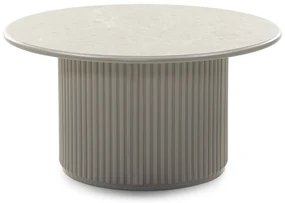 Konferenční stolek Livorna 80 cm šedý/mramor