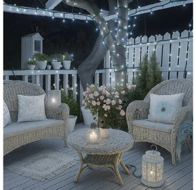 Vianočné svetielka vonkajšie FLASH studená biela 200 LED