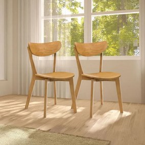 Set dvoch jedálenských stoličiek VIERI hnedé 718113