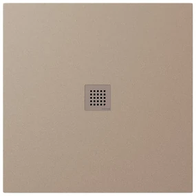 Polysan Polysan, TRENECA sprchová vanička z liateho mramoru s možnosťou úpravy rozmeru 90x90cm, béžová matná, 84300.81