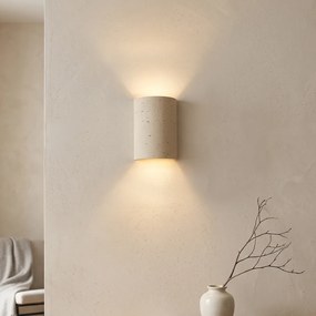 Nástenná lampa Japandi béžová 2-svetelná - Travi