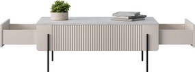 Konferenčný stolík Malmi 100 cm - kašmírová / crema bianca / čierna