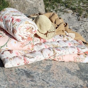 Ružový matrac s kvetmi Aix Quilt Wild Flowers - 60*100 cm