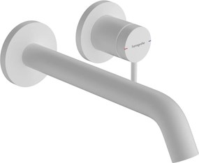 Hansgrohe Tecturis S, páková umývadlová batéria EcoSmart+ pod omietku s výtokom 225 mm, biela matná, HAN-73351700