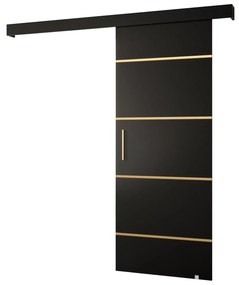 Posuvné dvere 70 cm Slavdro 4 (čierna matná). Akcia -50%. Vlastná spoľahlivá doprava až k Vám domov. 1108755