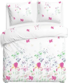 BAVLNENÉ OBLIEČKY COTTONLOVE 160X200 CM, 2KS 70X80 CM KVETY