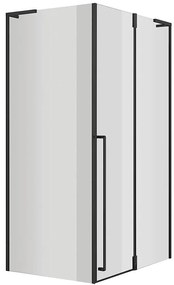 Sprchový kút Bravo 100x80x195 black