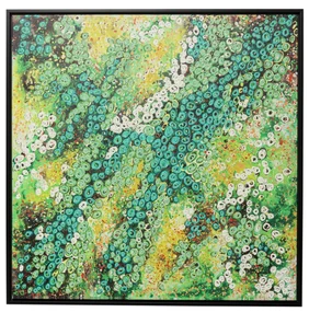 Top View obraz zelený 100x100 cm