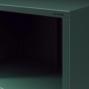 Knižnica do obývačky MARIO, 500 x 1800 x 350 mm, Modern: fľaškovo zelená farba