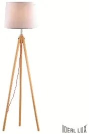 IDEAL LUX Stojacia lampa YORK, imitácia dreva